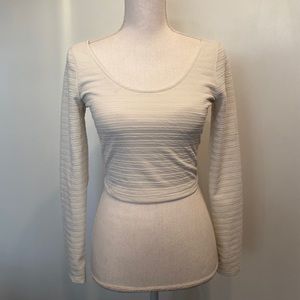 Material Girl- long sleeve crop